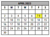 District School Academic Calendar for Julia Keen Elementary School for April 2023