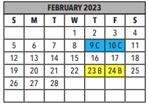 District School Academic Calendar for Aztec Middle College Northwest for February 2023