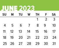 District School Academic Calendar for Booker T. Washington High School for June 2023