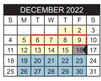 District School Academic Calendar for Moore Mst Magnet School for December 2022