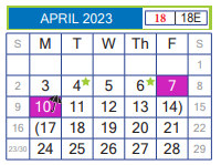 District School Academic Calendar for Nye Elementary for April 2023