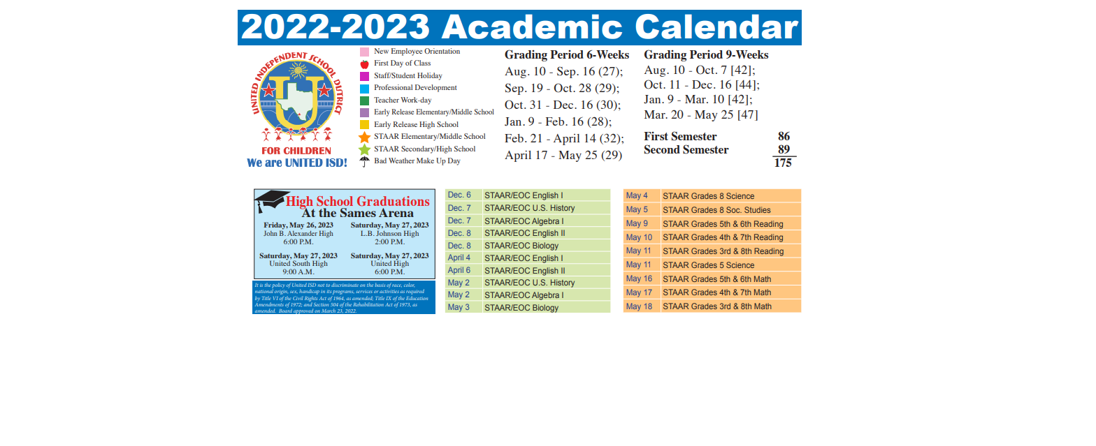 District School Academic Calendar Key for Clark Middle