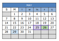 District School Academic Calendar for Doris Miller Elementary for May 2023