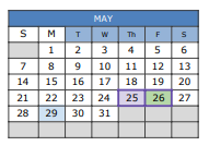 District School Academic Calendar for Cedar Ridge Elementary School for May 2023