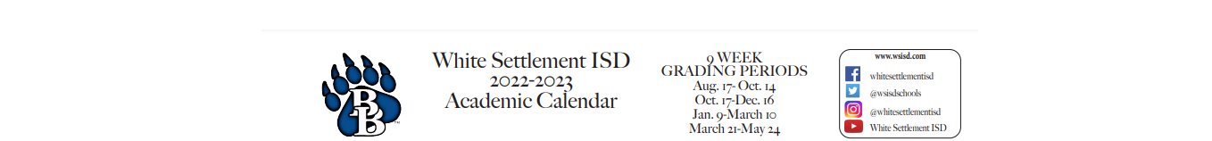 District School Academic Calendar for Blue Haze El