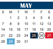 District School Academic Calendar for Crockett Elementary for May 2023