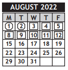 District School Academic Calendar for Benton Elem for August 2022