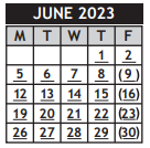 District School Academic Calendar for Mayberry Magnet Middle School for June 2023