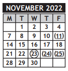 District School Academic Calendar for L'ouverture Computer Technology Magnet for November 2022