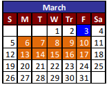 District School Academic Calendar for Desert View Middle School for March 2023