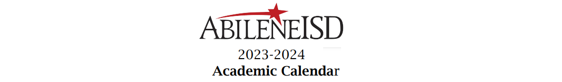 District School Academic Calendar for Abilene High School