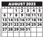 District School Academic Calendar for Madison Middle for August 2023