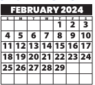 District School Academic Calendar for Marie M Hughes Elem for February 2024