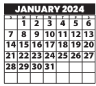 District School Academic Calendar for Madison Middle for January 2024