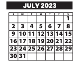 District School Academic Calendar for Madison Middle for July 2023