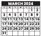 District School Academic Calendar for Taylor Middle for March 2024