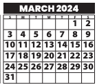 District School Academic Calendar for Madison Middle for March 2024