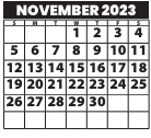 District School Academic Calendar for Marie M Hughes Elem for November 2023