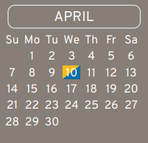 District School Academic Calendar for Macarthur High School for April 2024