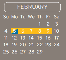 District School Academic Calendar for Hambrick Middle for February 2024