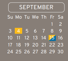 District School Academic Calendar for Calvert Elementary for September 2023