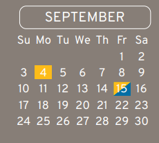 District School Academic Calendar for Macarthur Ninth Grade School for September 2023