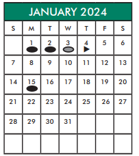 District School Academic Calendar for Owens Intermediate for January 2024