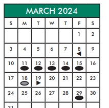District School Academic Calendar for Martin Elementary School for March 2024