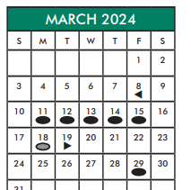 District School Academic Calendar for Horn Elementary for March 2024