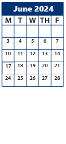 District School Academic Calendar for Serv By Appt for June 2024