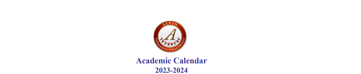 District School Academic Calendar for Alvin Elementary