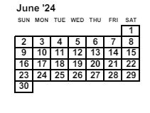 District School Academic Calendar for Marion Donaldson Elementary School for June 2024