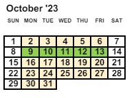 District School Academic Calendar for Marion Donaldson Elementary School for October 2023