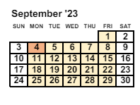 District School Academic Calendar for Marion Donaldson Elementary School for September 2023