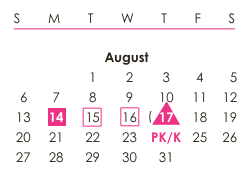 District School Academic Calendar for South Anchorage High School for August 2023