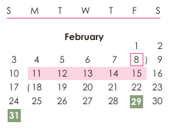 District School Academic Calendar for Chugiak High School for February 2024