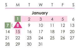 District School Academic Calendar for Chinook Elementary for January 2024