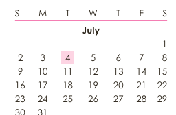 District School Academic Calendar for Chugiak Elementary for July 2023