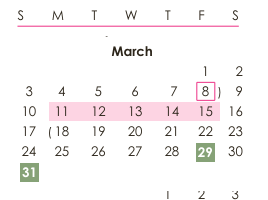 District School Academic Calendar for Ursa Major Elementary for March 2024