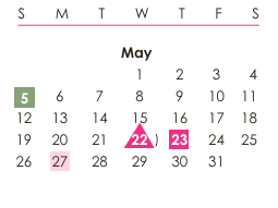 District School Academic Calendar for Chugiak Elementary for May 2024