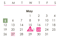 District School Academic Calendar for Baxter Elementary for May 2024