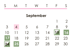 District School Academic Calendar for King Career Center for September 2023