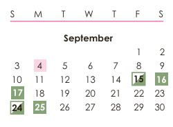 District School Academic Calendar for Hanshew Middle School for September 2023