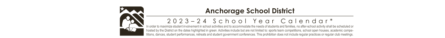 District School Academic Calendar for Chinook Elementary