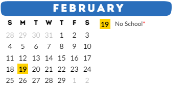 District School Academic Calendar for Odyssey-magellan for February 2024