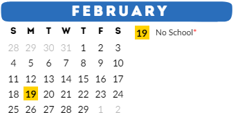 District School Academic Calendar for Appleton Community Learning Center for February 2024