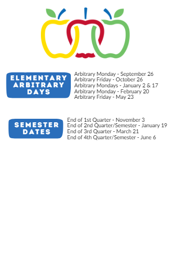 District School Academic Calendar Legend for Appleton Community Learning Center