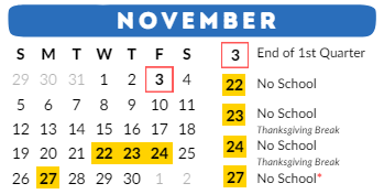 District School Academic Calendar for Odyssey-magellan for November 2023