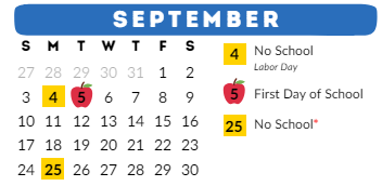 District School Academic Calendar for Odyssey-magellan for September 2023