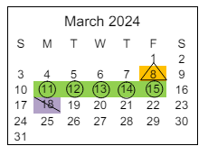 District School Academic Calendar for Century Elementary School for March 2024